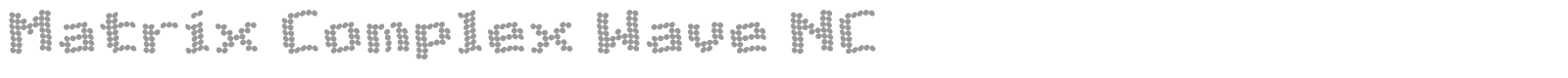 Matrix Complex font preview